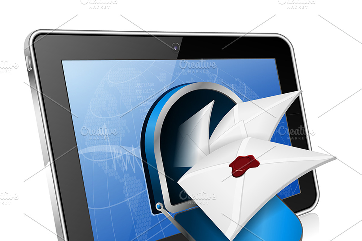 E-Mail and Mail Themes, a Technology Illustration by TAlex (Photo 3 of 6)