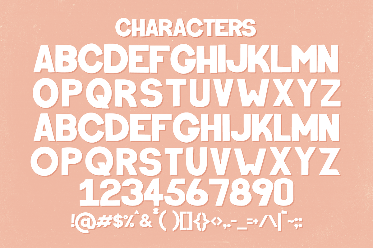 Shortbread - a quirky geometric font, a Handwritten Font by Amber Nest Design (Photo 10 of 11)