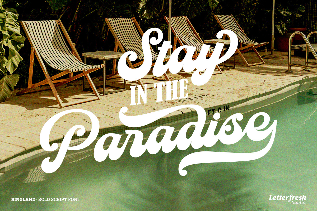 Ringland Script Font, a Script Font by Letter Fresh (Photo 4 of 10)
