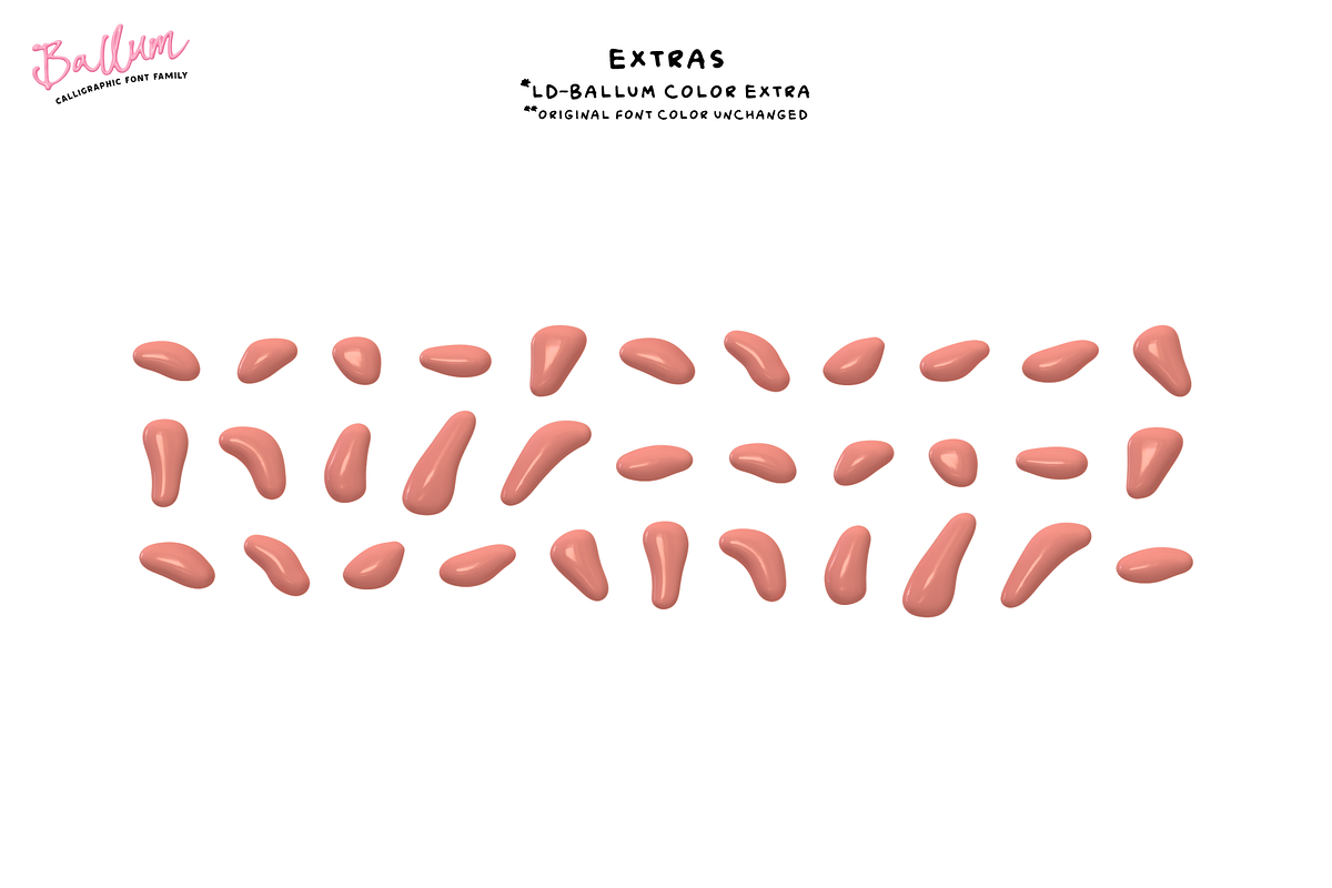 BALLUM. OTF 3D script color font., a Symbol Font by Luxfont (Photo 14 of 14)