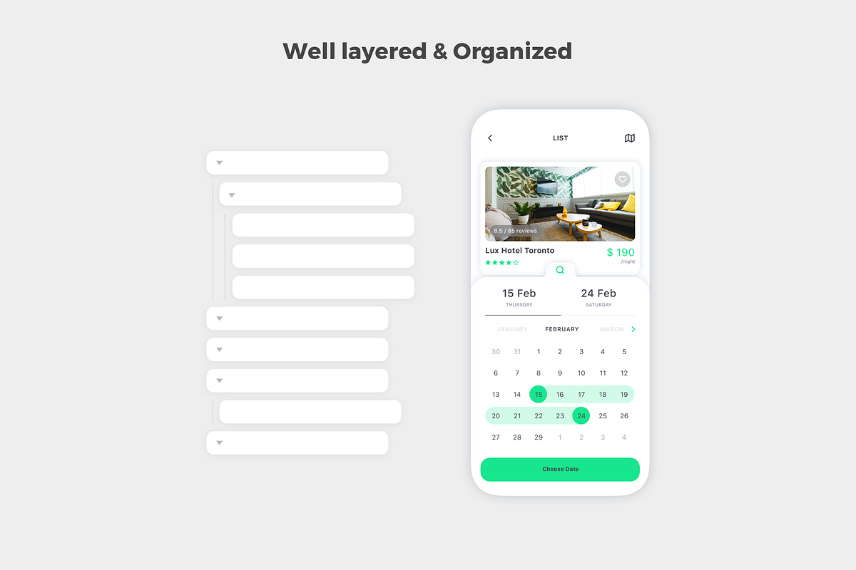 Vesta Travel Booking App UI Kit, an UI Kit Template by uicube (Photo 3 of 7)