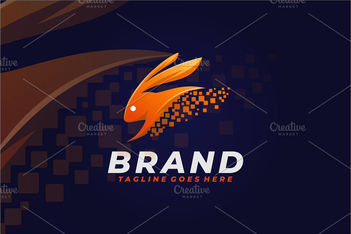 Bunny Tech Logo, a Branding & Logo Template by VectorCrow (Photo 1 of 3)
