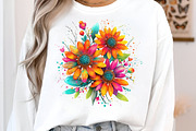 Whimsical spring daffodil flowers, an Illustration by SinaCreation (Thumbnail 9 of 11)