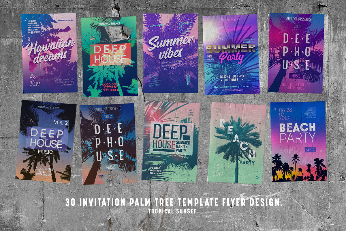 Tropical summer party poster, a Flyer Template by Re2deer (Photo 4 of 5)