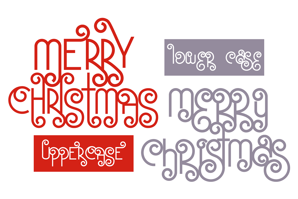 Santa's Beard Curly Christmas Font, a Font by Dancing with Ink (Photo 23 of 30)