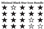 Minimal Black Star Icon Bundle, an Icon by musafir_fashion (Thumbnail 1 of 10)