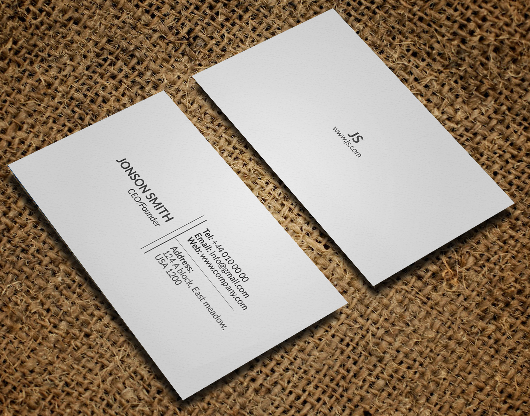 Business Card A Business Card Template By Helal Shop