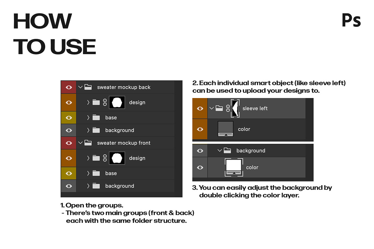 Sweater Template | Crewneck Mockup, a Hoody Mockup by sophiesconcepts (Photo 3 of 3)