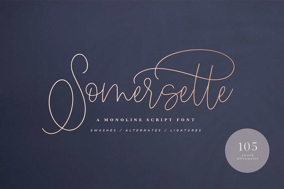 Somersette Script Font
