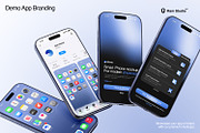 Modern iPhone 17 Pro Screen Mockup, an iPhone Mockup by RamStudio2 (Thumbnail 3 of 15)