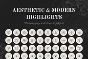 Yoga Instagram Highlight Covers, a Social Media Template by VeliusCreativeStudio (Thumbnail 3 of 9)