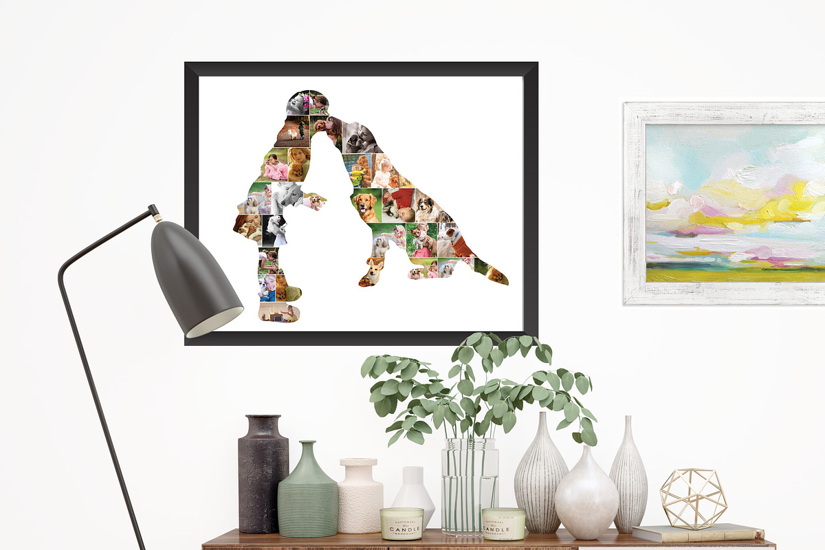 kid kissing dog photo collage, a Stationery Template by AIW SOLUTIONS (Photo 1 of 3)