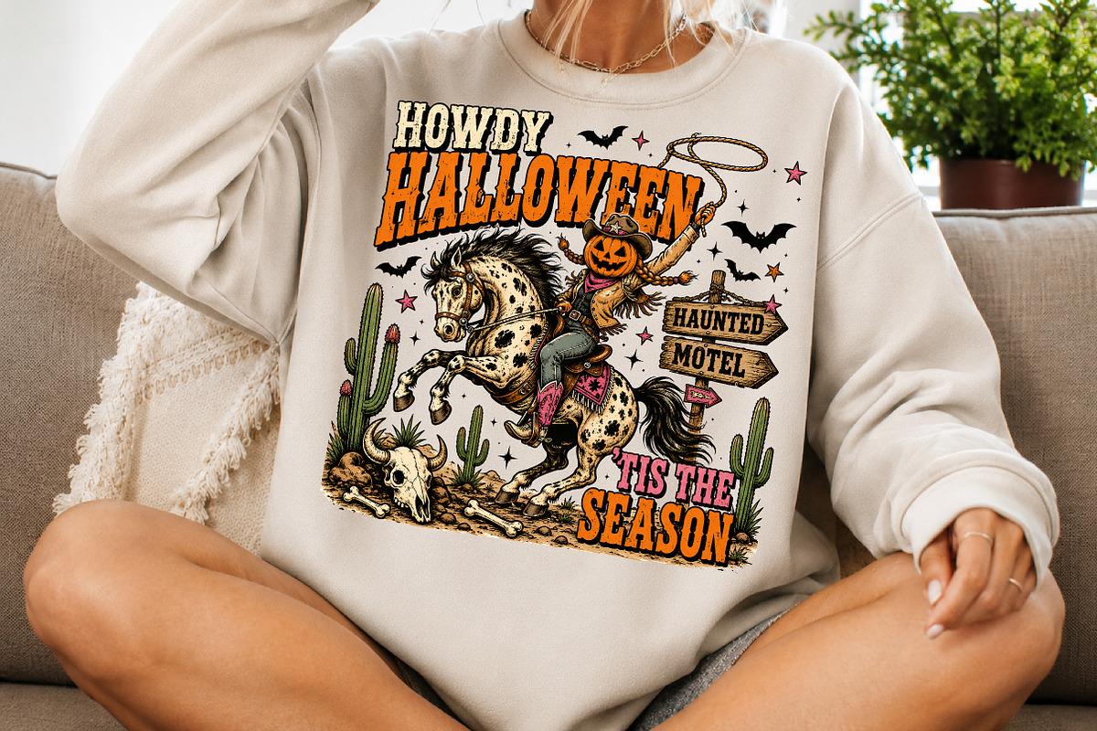 Howdy Halloween PNG, Western Cowboy, a Seasonal Illustration by Libby Wishes (Photo 2 of 4)
