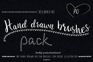 Hand drawn brushes pack