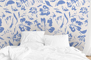 Blue Hand Painted Flowers, a Decorative Illustration by MalyskaStudio (Thumbnail 2 of 15)