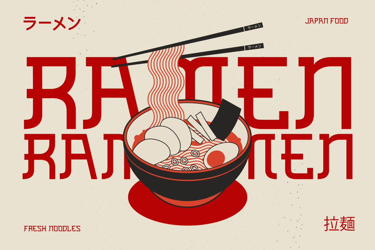 Shinobi Japanese Font Style, a Sans Serif Font by Vadovastd (Photo 3 of 7)