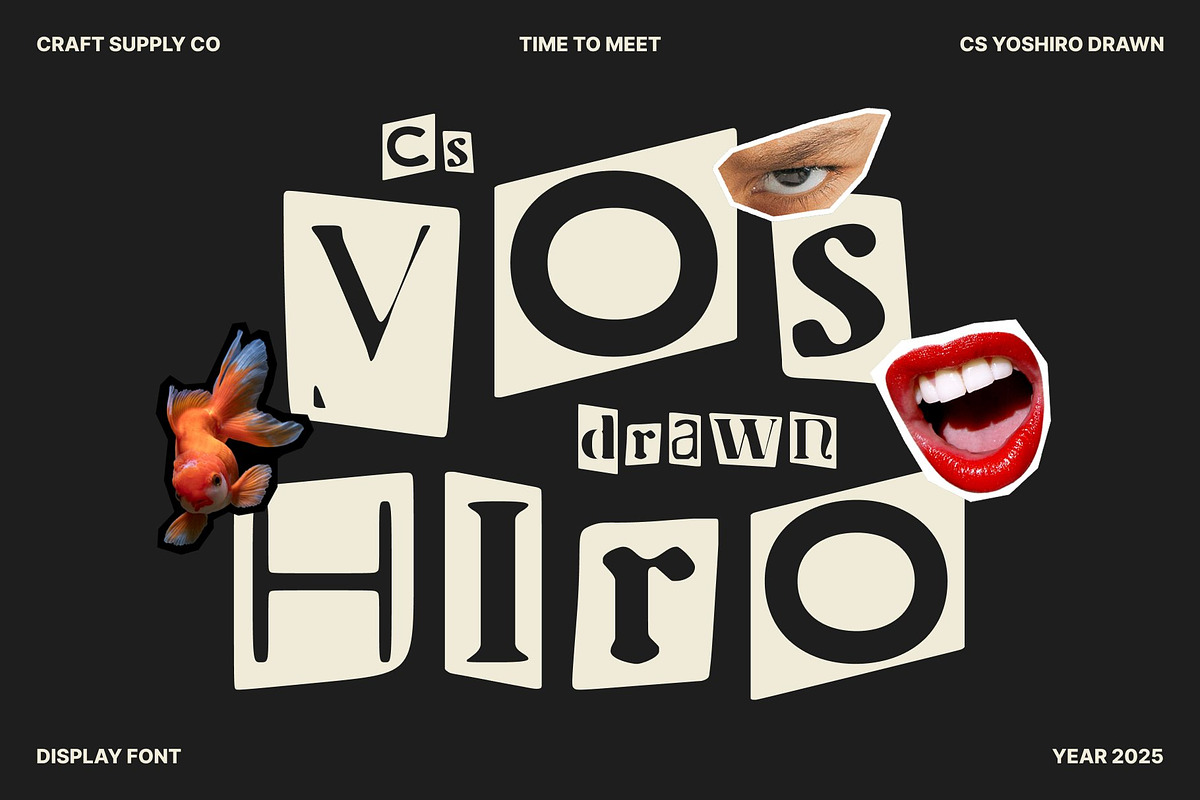 CS Yoshiro Drawn, a Sans Serif Font by Craft Supply Co. (Photo 1 of 8)