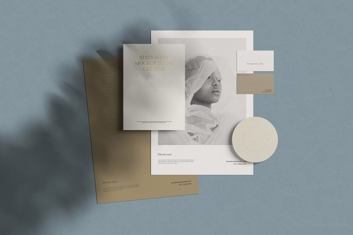 Stationery Mockup Scene Creator, a Product Mockup by Tahtagraphic (Photo 9 of 14)