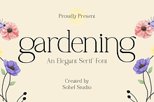 Gardening – Elegant Serif Font