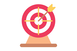 Target Flat Icon, a Duotone Icon by Pexelpy