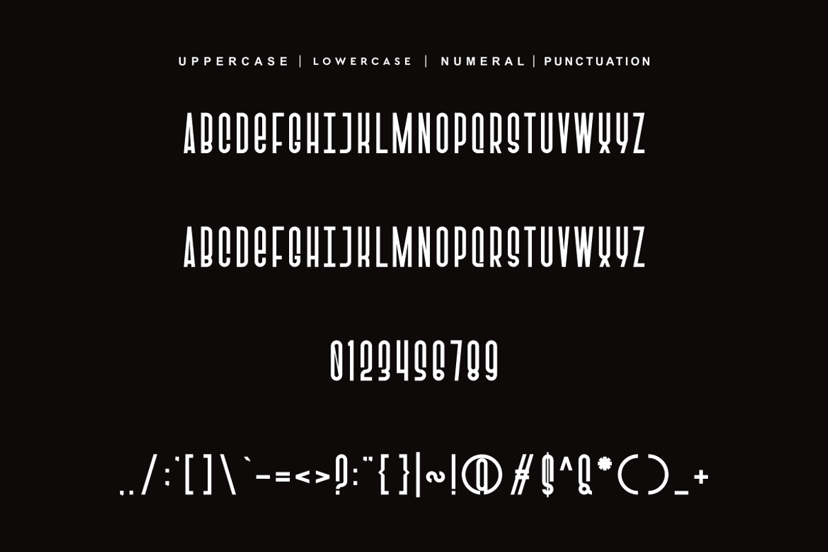 Yuramen - Tall Font, a Sans Serif Font by QR Design Studio (Photo 5 of 7)
