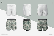 Mens shorts with compression underwe, a Bottom Mockup by Irena Matiash shop (Thumbnail 2 of 6)