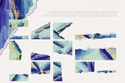 Turquoise & Gold Acrylic Backgrounds, a Texture Graphic by Suna Kosem (Thumbnail 13 of 14)