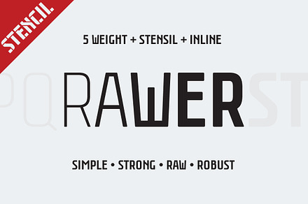 Rawer CondensedStencil
