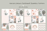 Unicorn Quilt Seamless Pattern, a Pattern Graphic by Toltemara (Thumbnail 1 of 3)