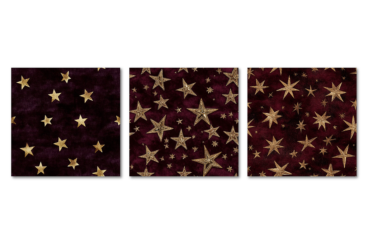 Gold Stars Velvet Fabric, a Texture Graphic by Dream Creation (Photo 5 of 5)