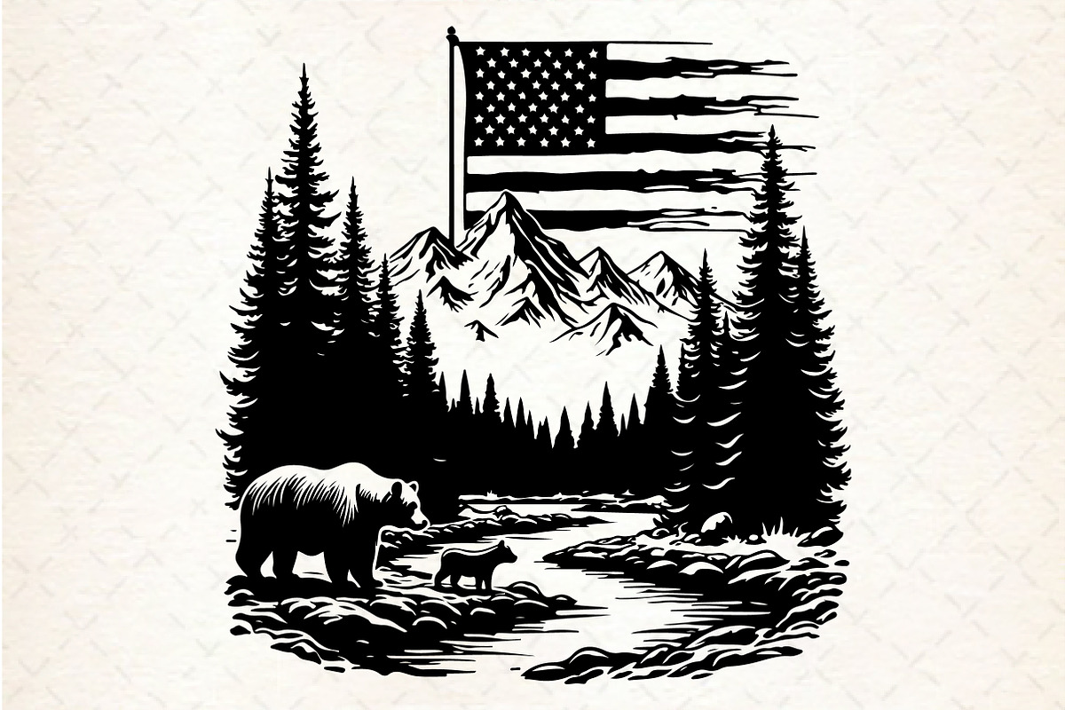 Mountain SVG, Mama Bear SVG  You w, an Illustration by Rose Art (Photo 4 of 7)