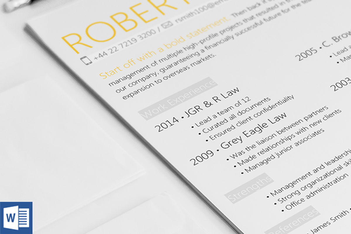 Highlight Resume Template, a Resume Template by 12 Resumes  (Photo 4 of 4)