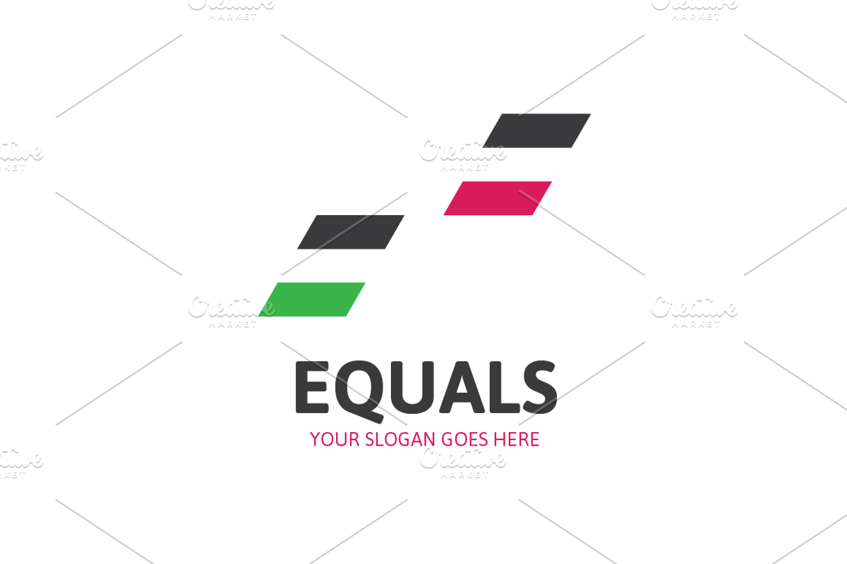 Equals Equality Logo, a Branding & Logo Template by MLJ studios