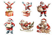 Funny Christmas Santa Clipart Bundle, an Illustration by Daily.Designs (Thumbnail 5 of 5)