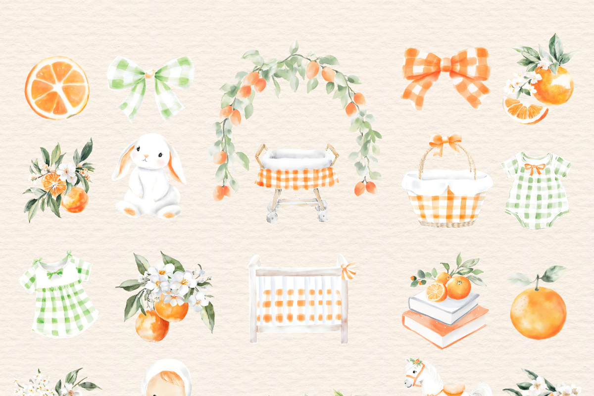 A little cutie baby shower clipart, a Decorative Illustration by Invite to Clipart (Photo 2 of 7)