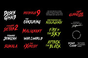 Gunaguna Horror Font, a Handwritten Font by Fontcamp Type Foundry (Thumbnail 8 of 10)