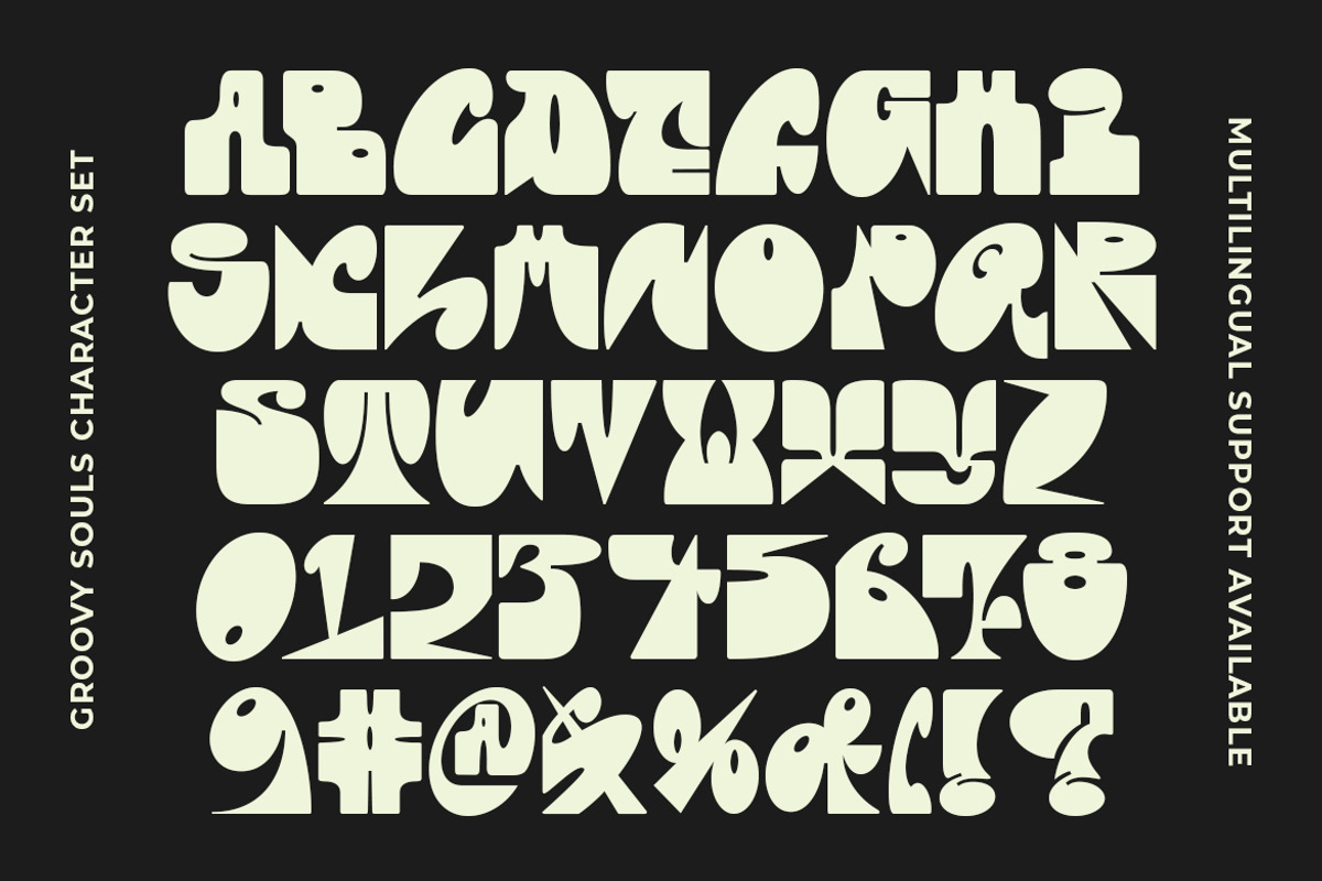 Groovy Souls - Retro Display Font, a Font by GroovyFontCo (Photo 7 of 7)
