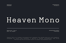 Heaven Mono – Monospace Serif