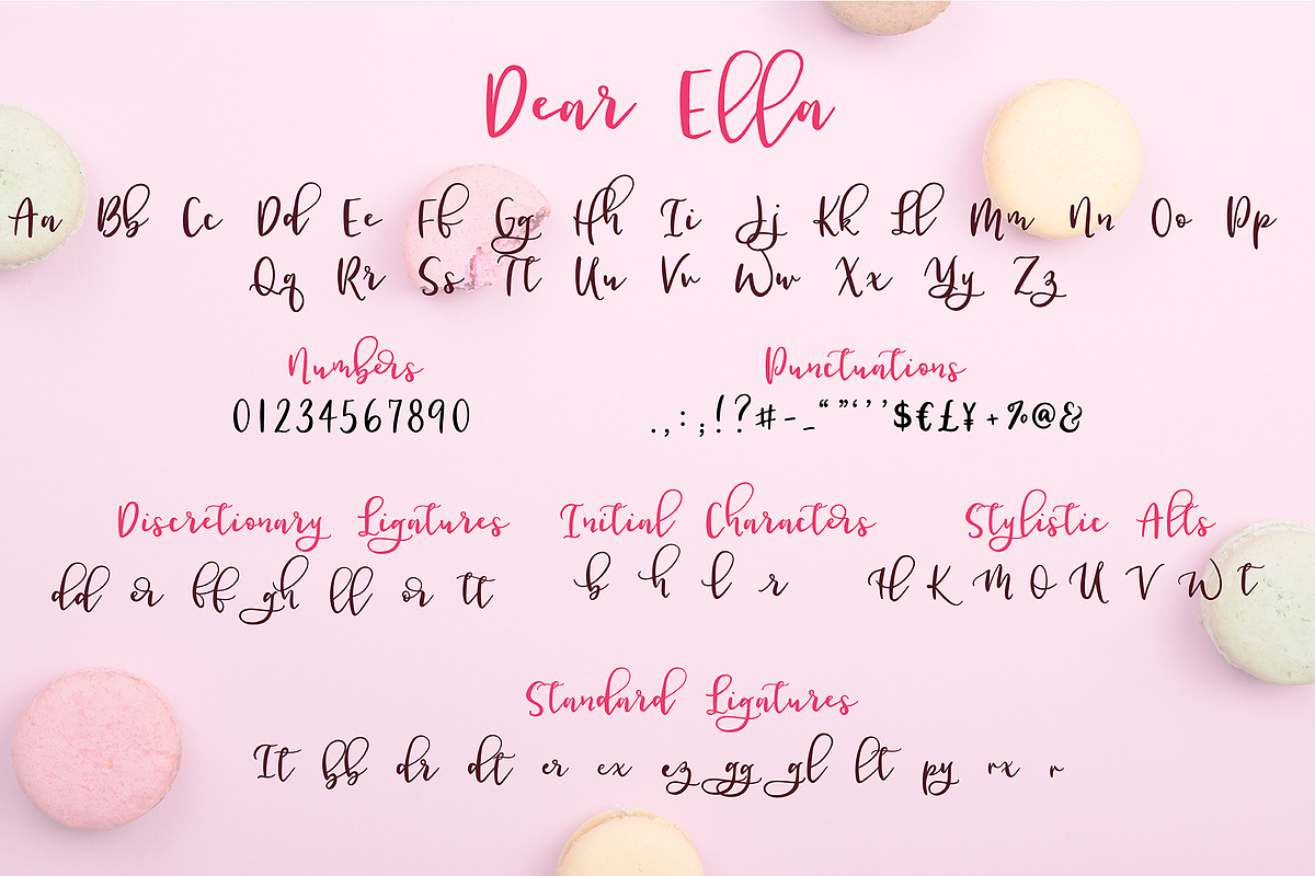 Dear Ella Script - Duo font preview 8