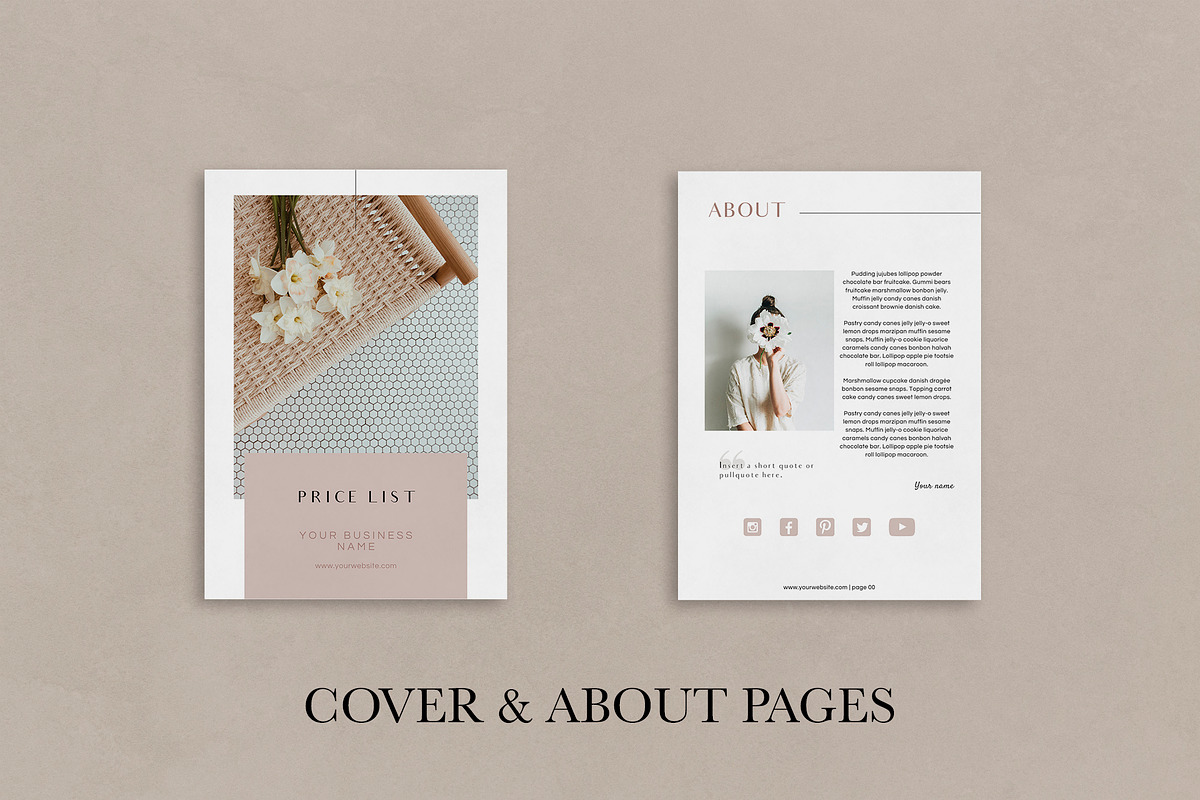 Price List Canva Template | EMMA, a Brochure Template by Studio Next (Photo 3 of 8)