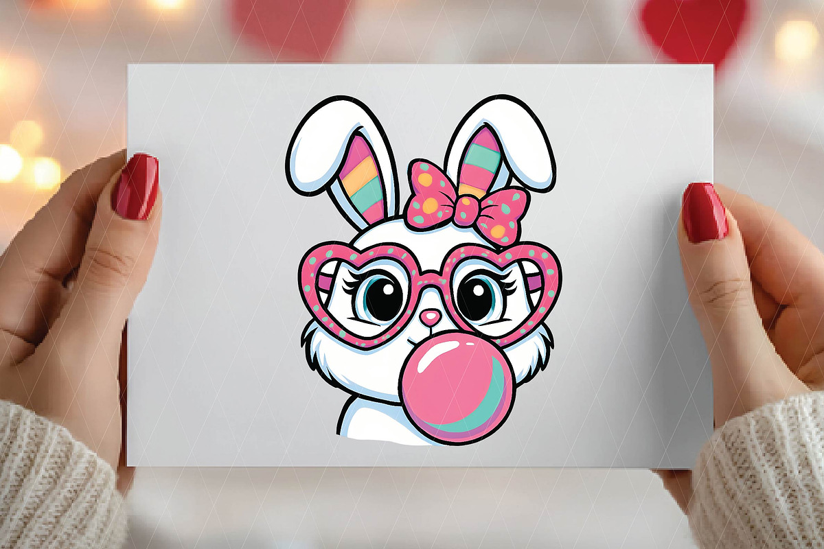 Easter Bunny Coquette PNG, Happy Eas, an Illustration by DreamPrint404 (Photo 5 of 7)