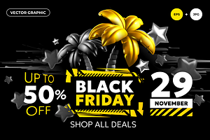 3D Palm Tree | Black Friday Sale