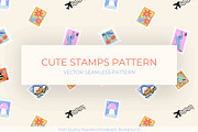 Travel Stamps Seamless Pattern, a Pattern Graphic by Marketello Studio (Thumbnail 1 of 8)