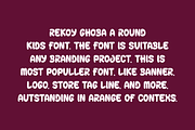 Rekoy Ghoba - Round Font, a Sans Serif Font by Iqsiart Studio (Thumbnail 3 of 7)