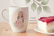 Little Fairies Clipart Collection, a Decorative Illustration by Rosangela Curti (Thumbnail 11 of 14)
