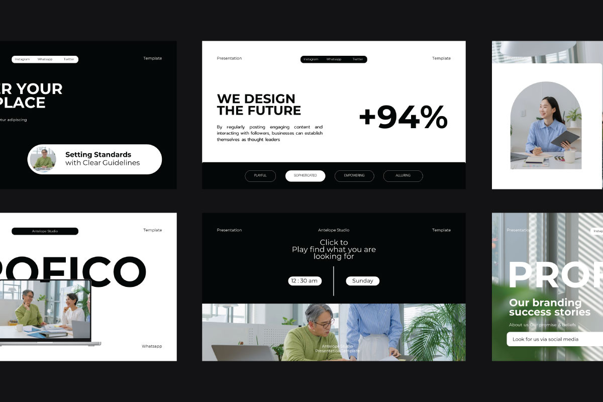 Profico - Brand Strategy PowerPoint, a Presentation Template by Antelope Studio (Photo 2 of 7)