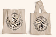 Mr and Mrs Wedding Typography Design, a Decorative Illustration by Ghagra (Thumbnail 6 of 6)