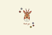 Groovy Animal Faces. Retro Cuties, an Animal Illustration by DearLetters (Thumbnail 5 of 5)