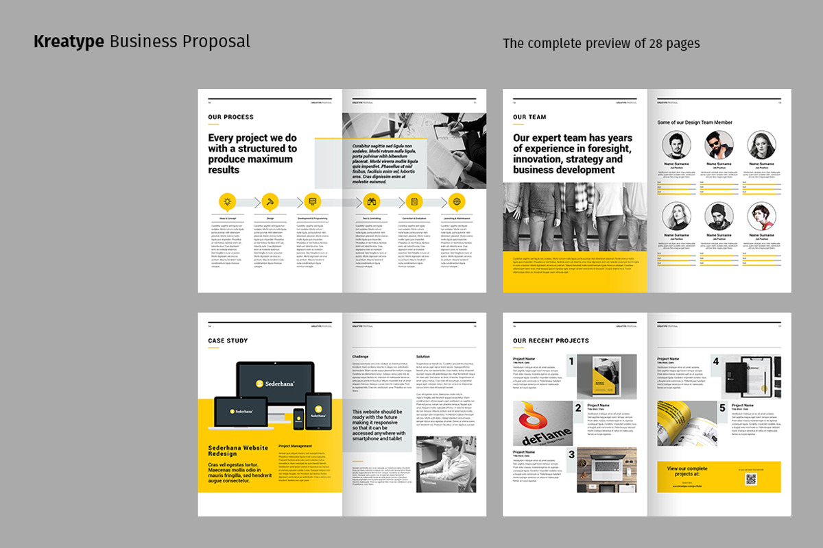 Kreatype Proposal, a Brochure Template by Kreatype Studio (Photo 3 of 20)