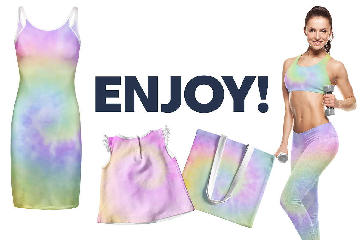 Pastel Tie-Dye Patterns, a Pattern Graphic by Vaughn Studios (Photo 4 of 4)